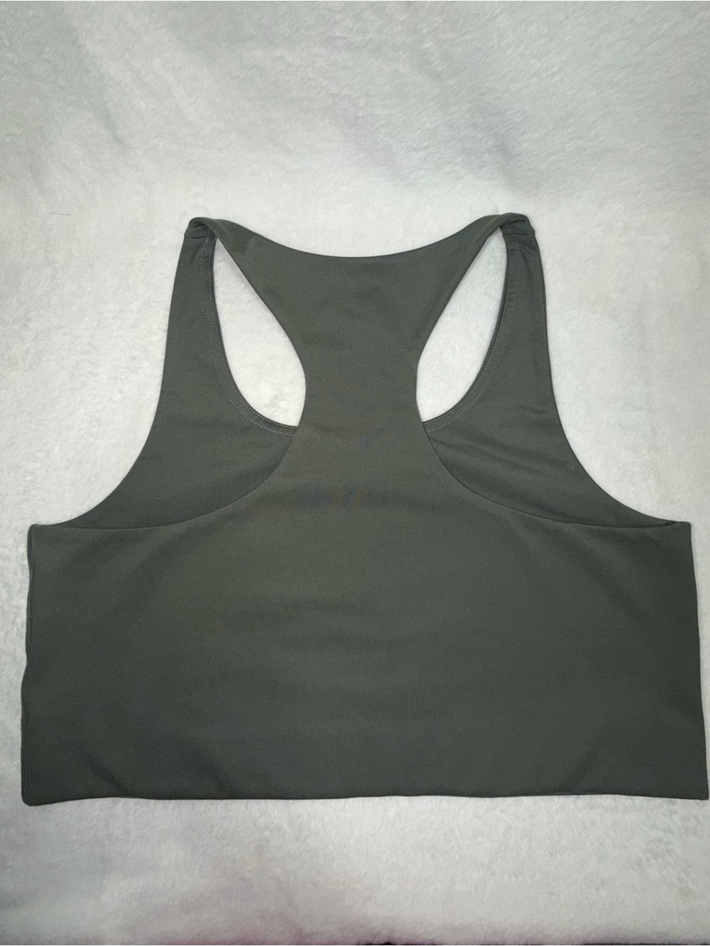 Girlfriend Collective Paloma Longline Sports Bra - Moss/Olive Green - Size XXL - Picture 3 of 3